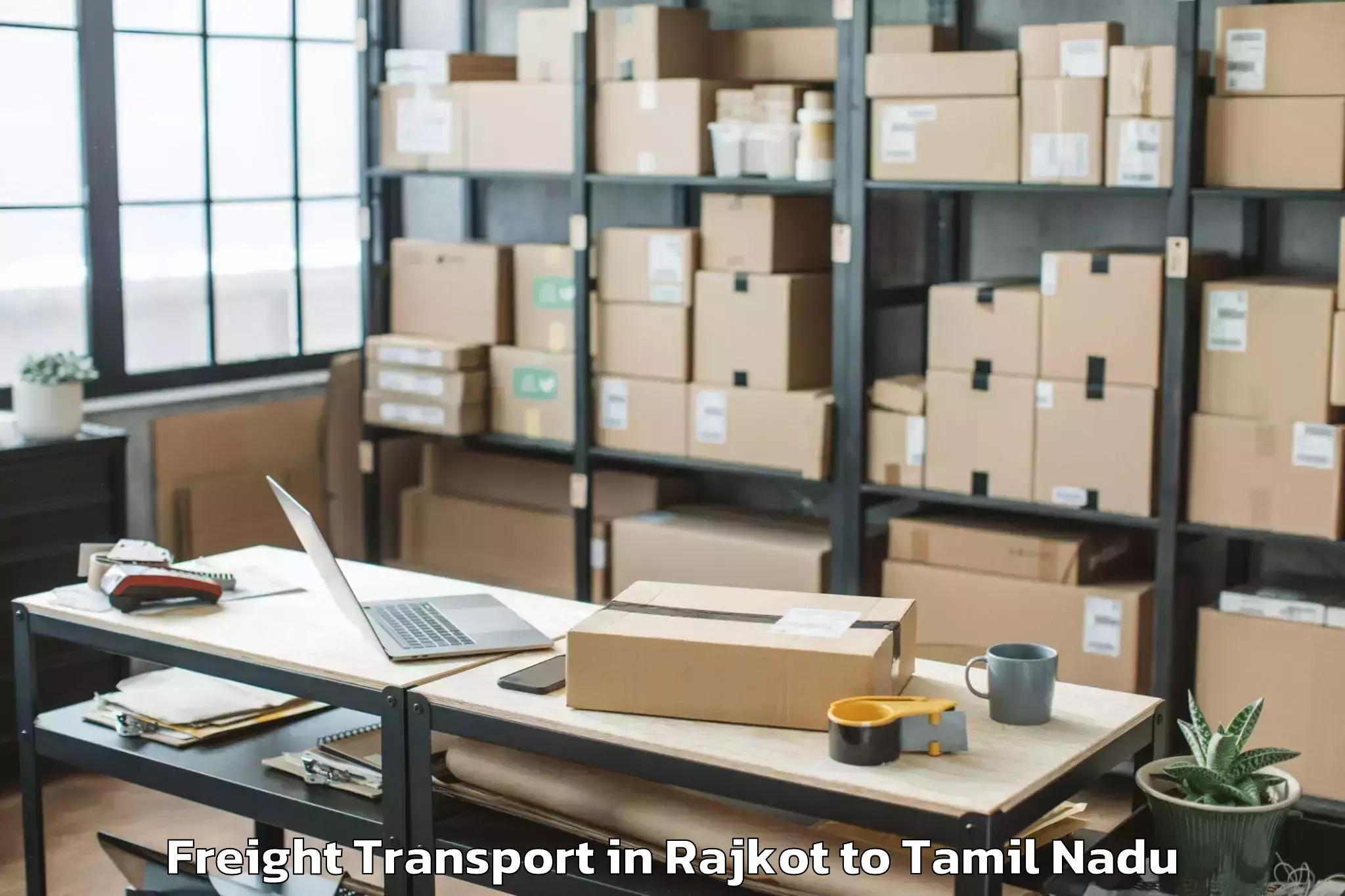 Affordable Rajkot to Uppiliyapuram Freight Transport